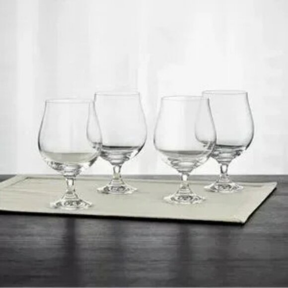 Hotel Collection Other - Hotel Collection Stemmed Beer Glasses, Set of 4, (come in new with box)